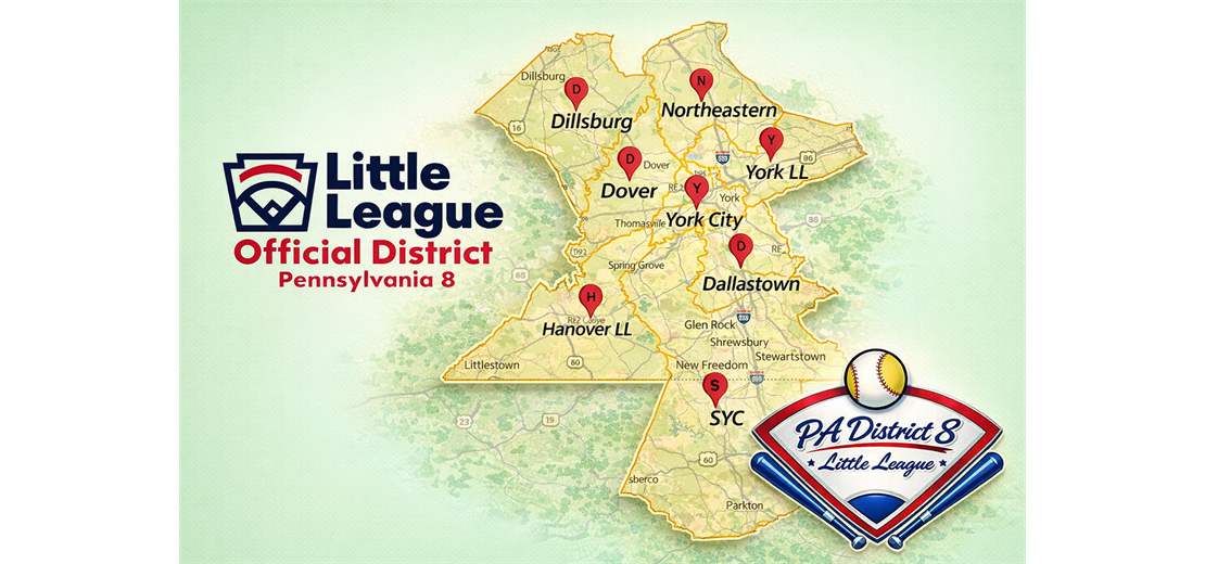 DISTRICT 8 LEAGUE BOUNDARIES MAP